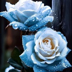 20pcs Broken Ice Blue Rose Seeds – Non-GMO Heirloom Variety