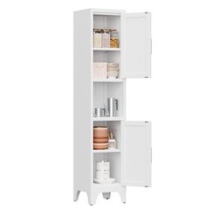 61”H Farmhouse Kitchen Pantry Cabinet with Shelves Metal Cabinet for Home,office