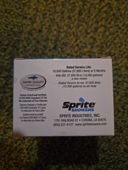 Sprite Showers SLXC Replacement Filter Cartridge 6 Months 10000 Gallons