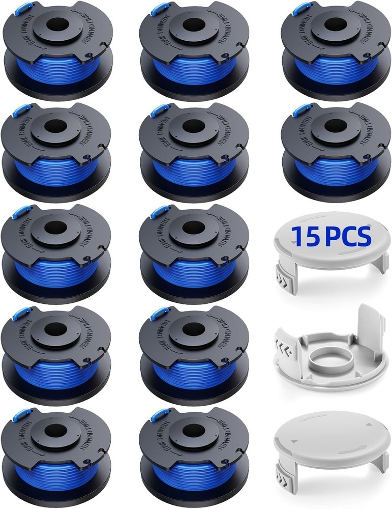 15 Pcs Weed Wacker String Replacement for Ryobi One+ 18V AC14RL3A, .065” String