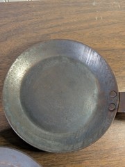 Vintage Steel Crepe Omelette Frying Pan 6.5″ Made in France 16 Lot of 2