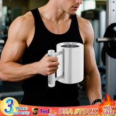 2 in 1 Stainless Steel Dumbbell Water Bottle 8kg Adjustable Weight Fitness Cup