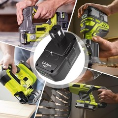 2 Pack 18V 8.0Ah Battery & Dual Charger Kit for Ryobi 18 Volt One+ Batteries
