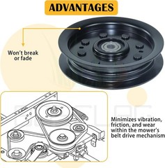 Idler Pulley Kit – Replaces Multiple Models, Fits Cub Cadet RZT50