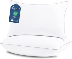 Pillow Queen Supportive Bed Pillow for Side Back Sleepers OEKO-TEX 2 Pack