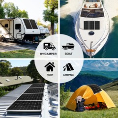 Dokio 100w 200w 500w 1000w flexible Solar Panel For For RV/Camper/Boat/Balcony