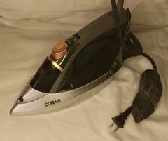 Conair GI500 ExtremeSteam Steam & Dry Iron Silver Black Tested Working Used