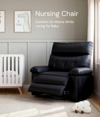 Oversized Electric Recliner Chair, Massage Rocking Chair, 360° Swivel for Adults