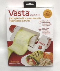 Allstar Marketing 270217 Vasta Veggie & Fruit Sheet Slicer – Compact Design