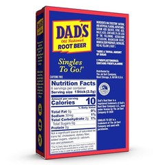 On-the-Go Dad’s Root Beer – 72 Sugar-Free Drink Mix Sticks for Anytime Enjoyment