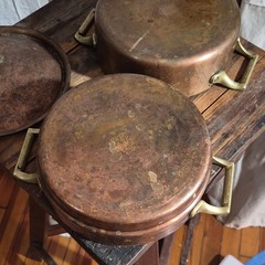 Paul Revere 1801 Copper Stockpot w/ Lid, 8 Qt, Gas/Electric
