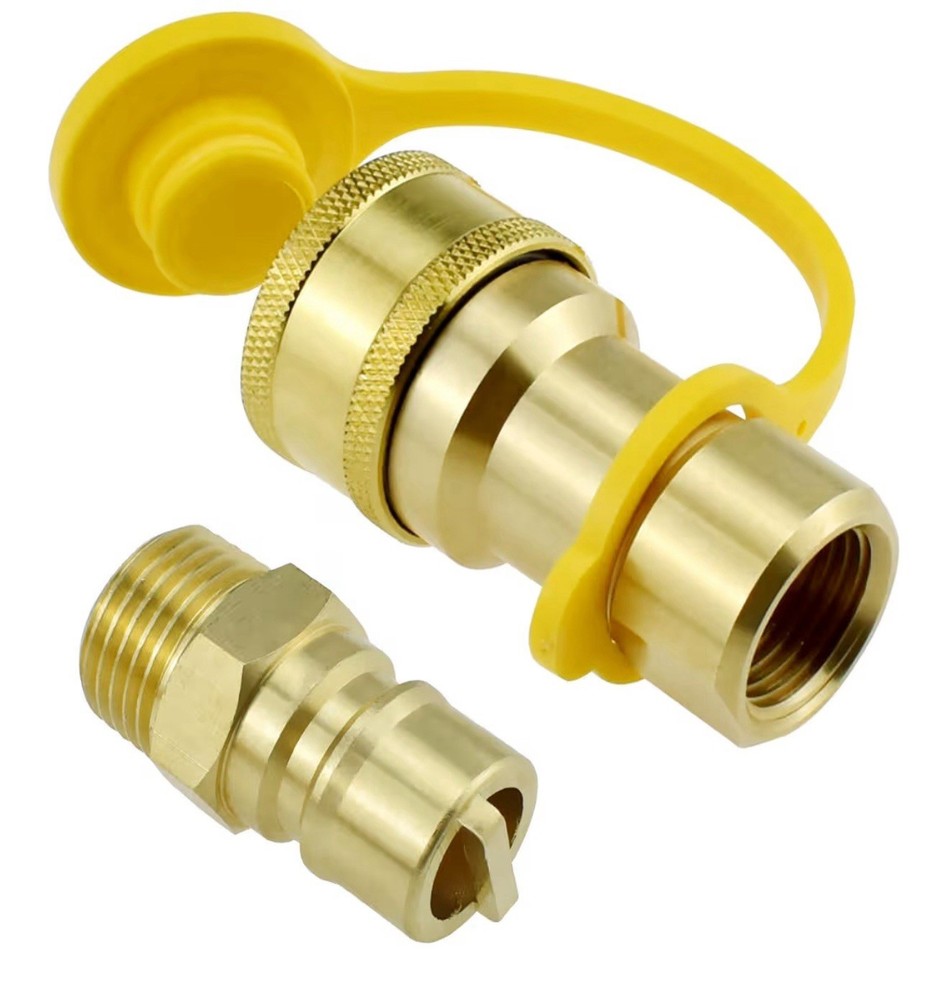 1/2″ QDD LP Gas Quick Connect Fittings with Male Insert Plug Natural Gas Propane