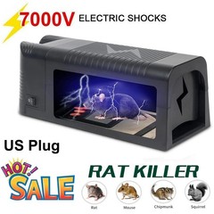 Upgraded Electronic Mouse Trap Control Kill Big Rat Pest Electric Rodent Zapper