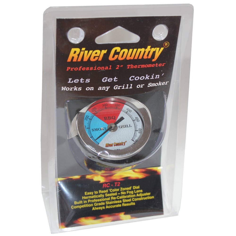 2″ RIVER COUNTRY BBQ CHARCOAL GAS ELECTRIC GRILL SMOKER PIT THERMOMETER 50-550