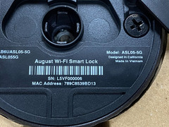 August Wi-Fi Smart Lock ASL-05-5G Black *Open Box* | C1023