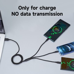 3in1 Multi USB Charger Charging Cable Micro USB Type-C for iPhone Samsung