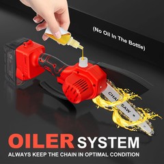 Mini Chainsaw Cordless for Milwaukee 18V M18 Battery, 6 Inch Electric Chain S…