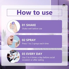 2Pcs Probiotic Oral Spray for Long-Lasting Freshness, Alcohol-Free Oral Spray…