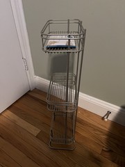 3-Tier Freestanding Shelf Shower Caddy Satin 10.3 in. x 6.5 in. x 25.9 in.