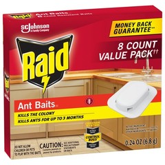 Raid Indoor Ant Bait Gel Trap 8 Count Pack Long Lasting Easy Placement Use