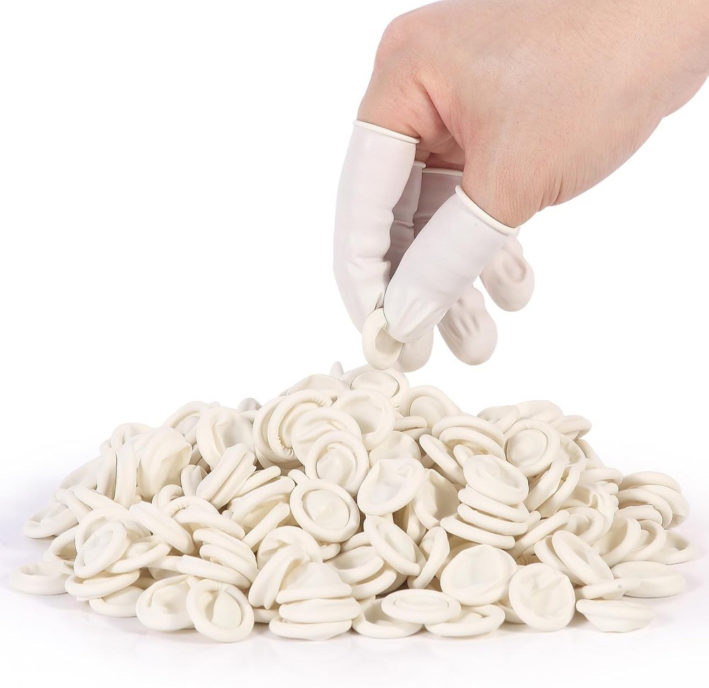 White Latex Finr Cots Finr Protectors, Disposable Medium-Sized Finr