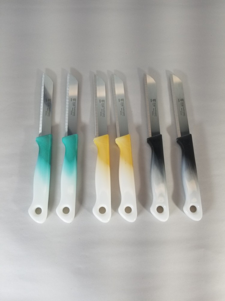SMI Solingen Paring Knife Set of 6 Germany Kitchen Knives for Fruit Vegetables