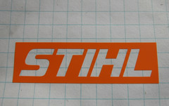 STIHL Full color bkgnd CUSTOM CHAINSAW LETTERING STICKER DECAL MULTIPLE SIZES!!@