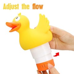 Duck Chlorine Floater for 1″ Tab ONLY, Mini Floating Pool Chlorine Dispenser