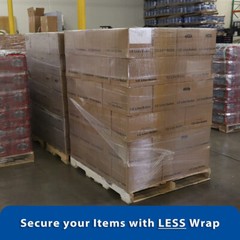 18″ x 1500′ 80 Ga 4 Rolls Pallet Wrap Non Stretch Film Hand Shrink Wrap 1500FT