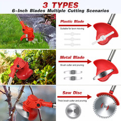 4-Cycle Grass String Trimmer Gasoline-Powered Gas Straight Shaft Weed Eater 31CC