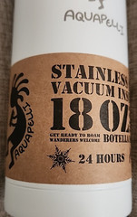 18Oz Vacuum Insulated Stainless Steel Water Bottle/Aquapelli