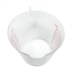 1 Liter (32oz) Clear Plastic Measuring Cup – milliliters, liter, oz, cups, quart