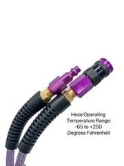 Polyurethane(PU) 1/4-Inch x 50FT Reinforced, Air Hose with 1/4” Swivel Solid Alu