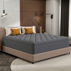 12/14 Inch Memory Foam Spring Hybrid Mattress In A Box Twin Full Queen King Gray