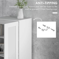 HOMCOM Pantry Storage Cabinet w/ Shelves, Refurbished