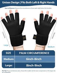 Compression Hand lce Pack Glove for Arthritis Pain Relief Adjustable Wrist Strap