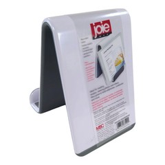 Joie Easel Stand, White with Gray Kitchen Phone/Tablet/Cookbook Holder