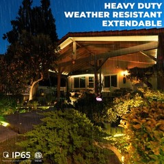 Warm White LED Rope Lighting Flexible Indoor Outdoor Christmas Extend to 300ft