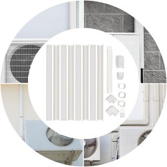 3″W 15Ft L Air Conditioner PVC Line Cover Kit For Air Condition Duct Protection