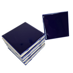 Blue Cobalt Ceramic Tile 4.25 in Subway Square Shower Kitchen Wall Backsplash