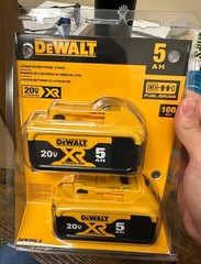 New 2 Pack DEWALT DCB205-2 20V MAX Premium Lithium-Ion 5.0Ah Battery 2025 Date