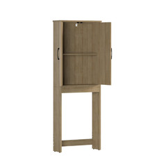 Ardent Over Toilet Storage Cabinet Euro Oak Bathroom Space Saver