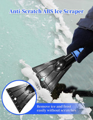42.2in Snow Brush Ice Scraper Car Windshield Foam Grip Blue