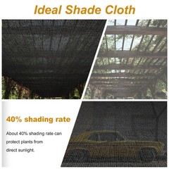 60% Shade Cloth Anti-Aging Sun Mesh UV Resistant Net Sunblock Plant Garden Tarp