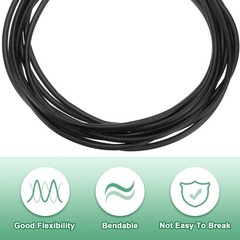 Natural Latex Rubber Tubing, 1/16 1.6mm ID x 1/8 3.2mm OD 10ft Length Latex H…