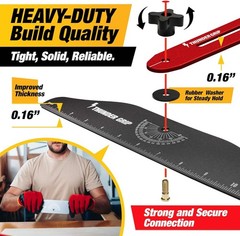 Stair Tread Template Tool – Red Adjustable Stairs Jig Tool & Measuring Tools …