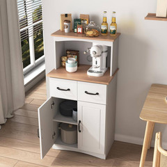 23.6 In. W X 15.7 In. D X 49.4 In. H Freestanding Kitchen Cabinet White Pantry S