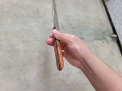 Crude – 8 Inch Small Handle Rivet Carbon Steel Meat Cleaver, Forged, Small Hands