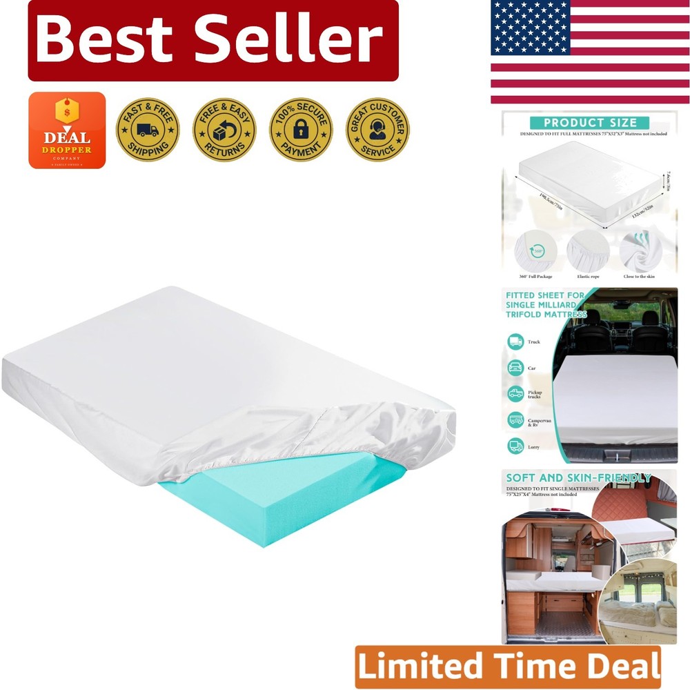 Revitalize Sleep: 3-Inch Memory Foam Mattress Topper Cover, Full Size 75×52-Inch