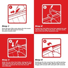 Goldblatt Trim Puller Removal Multi-Tool for Flooring Baseboard Molding Removals